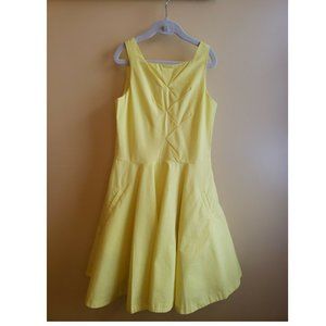 JACADI SIZE 10 - YELLOW SKATER DRESS
